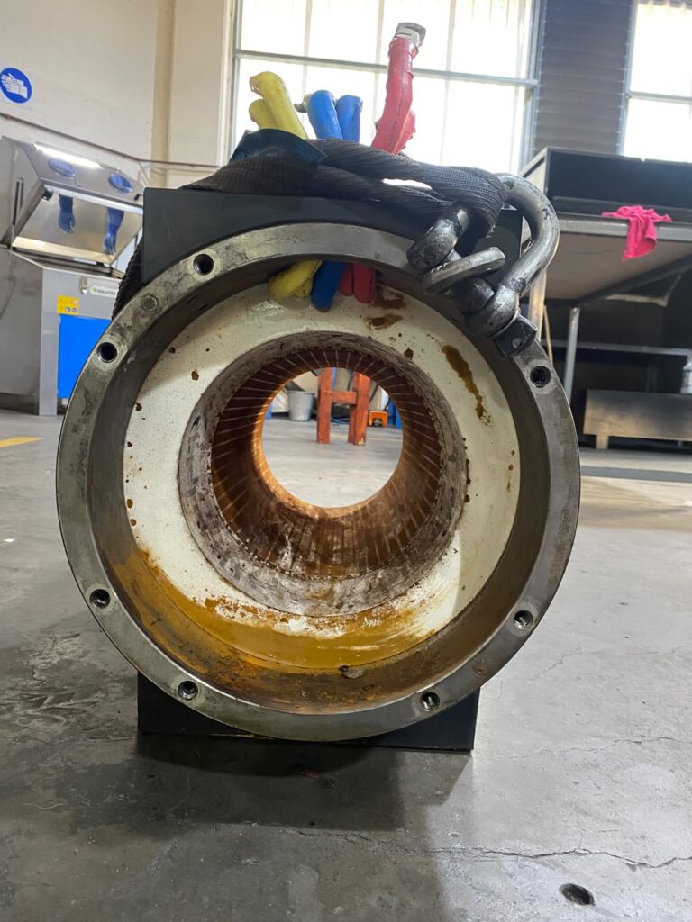 Stator and windings inside the servo motor housing for the aluminium extrusion supplier