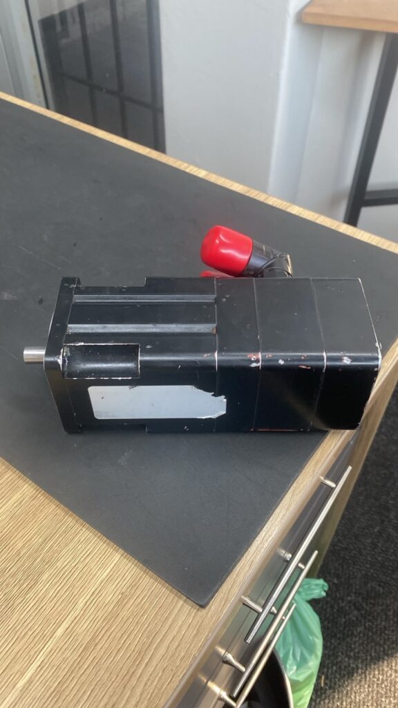 Allen-Bradley servo motor after assessment on the bench